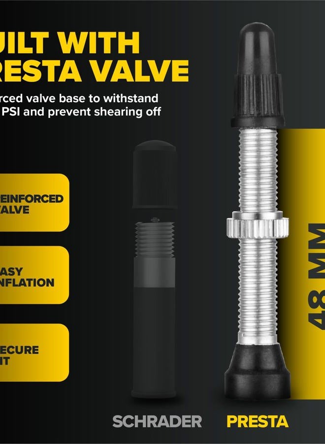 Ultraverse Bike Inner Tube for 26 X 1.75/1.95/2.10/2.125 inch Bicycle tire Sizes with Presta Valve - Rubber Tubes for Mountain and Trail, Cruisers, MTB, and All Terrain Bikes – Set of 2 - Image 3