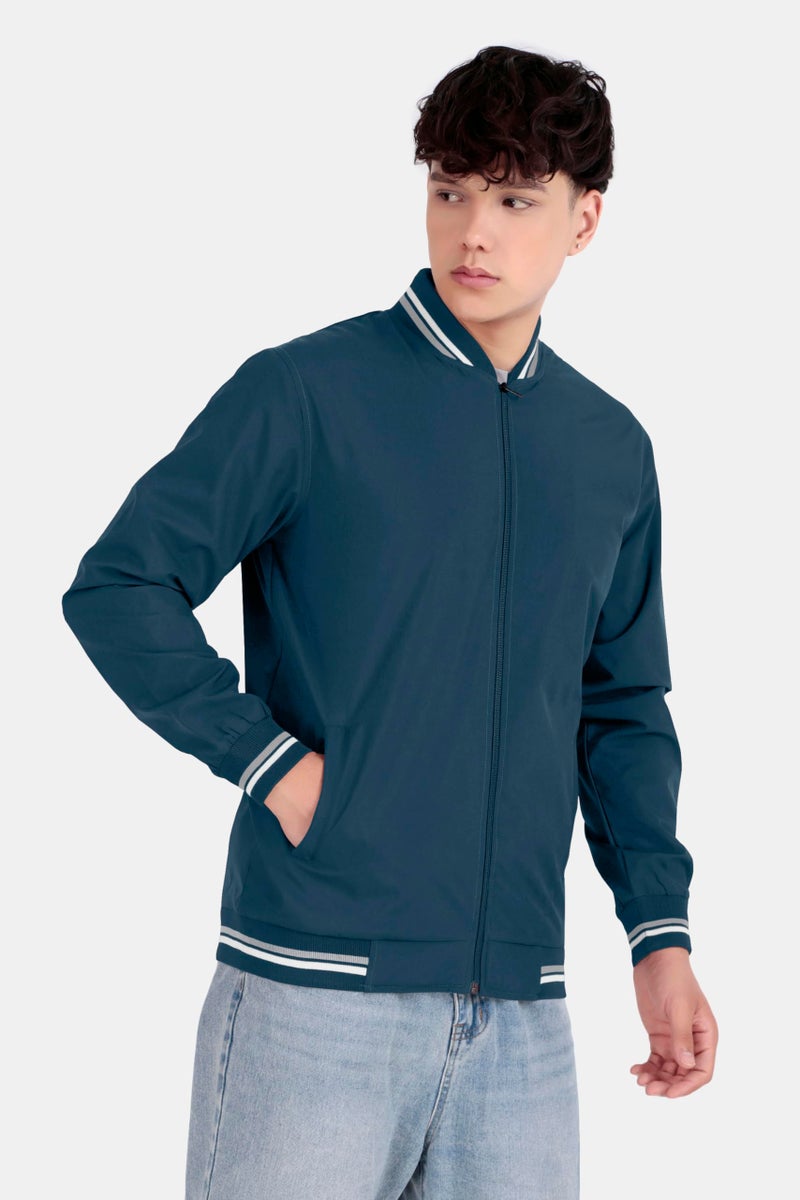 Celary Men's Bomber Jacket | Lightweight Casual Zip-Up Jacket | Stylish Slim Fit Outerwear for All Seasons - Image 4