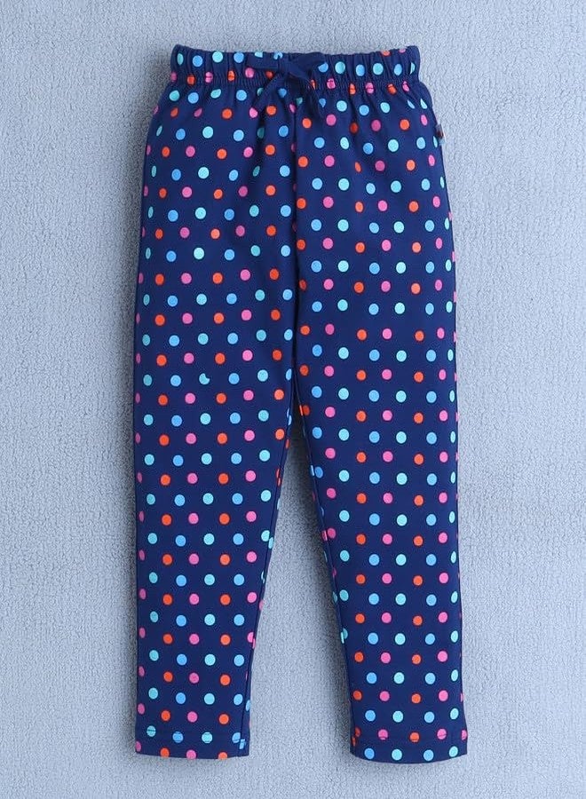 BUMZEE بيجامة نوم قطنية بأكمام طويلة للبنات من بامزي، لون كحلي - من سنتين إلى ثلاث سنوات (Peb10242F-nbl) - Image 4