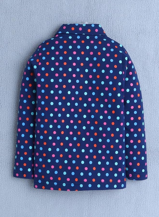 BUMZEE بيجامة نوم قطنية بأكمام طويلة للبنات من بامزي، لون كحلي - من سنتين إلى ثلاث سنوات (Peb10242F-nbl) - Image 3