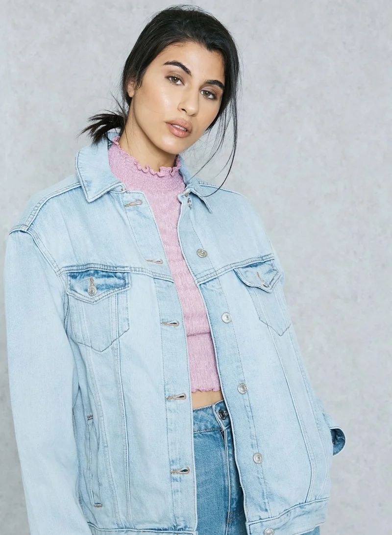 TOPSHOP MOTO Seam Oversized Jacket