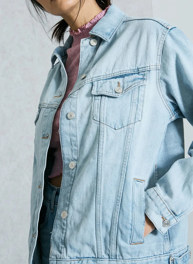 TOPSHOP MOTO Seam Oversized Jacket