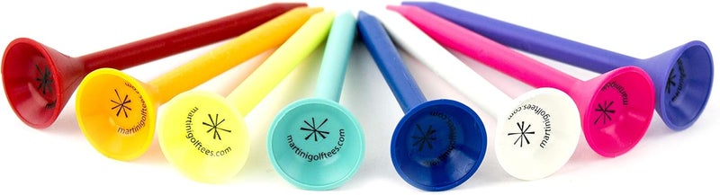 Brush T Martini Golf 3-1/4" Durable Plastic Tees 5-Pack (Assorted Colors) - Image 2