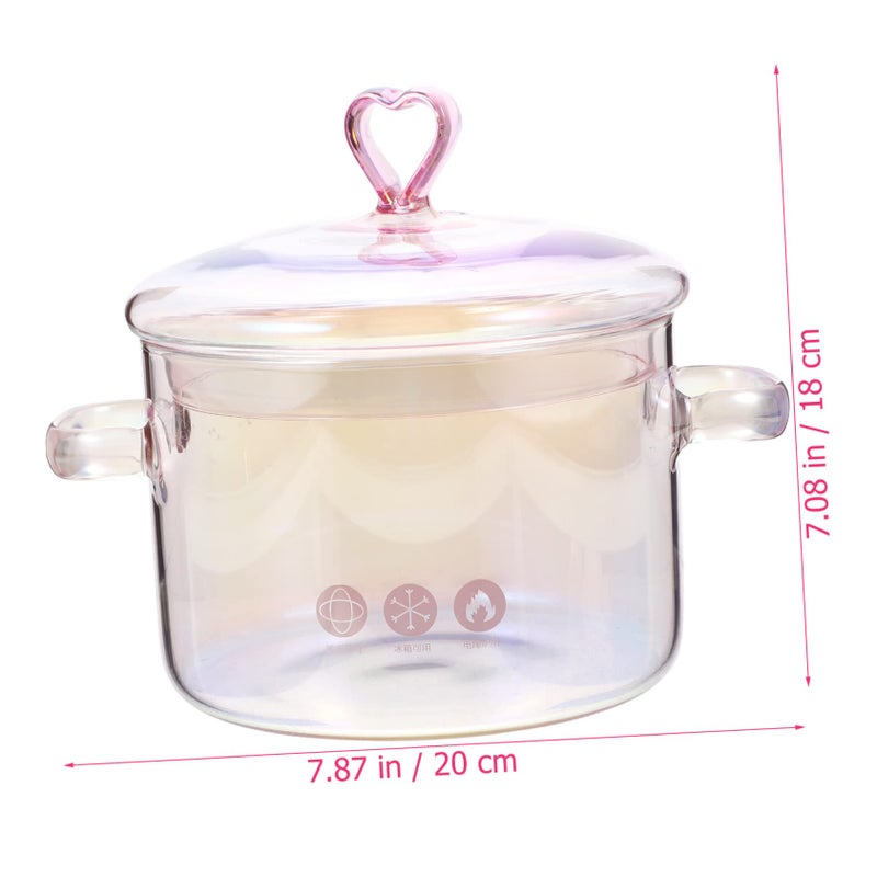 Heart Shaped Ramen Pot Heat Resistant Cookware For Noodles Soup Easy Clean Kitchen Essential - Image 3