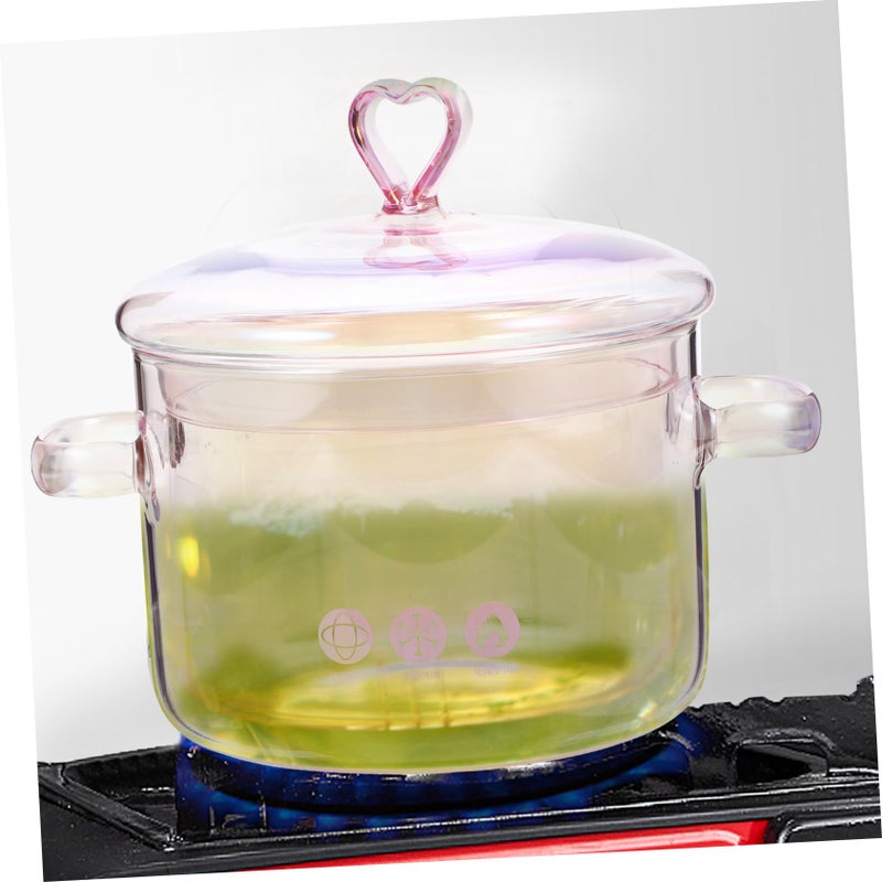 Heart Shaped Ramen Pot Heat Resistant Cookware For Noodles Soup Easy Clean Kitchen Essential - Image 4