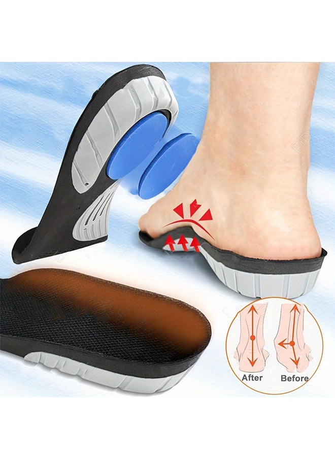 Generic New Arch Sports Insoles, Shock-Absorbing and Sweat-Absorbing Arch Support Insoles, Basketball Running Corrective Insoles 1Pair  - Image 4