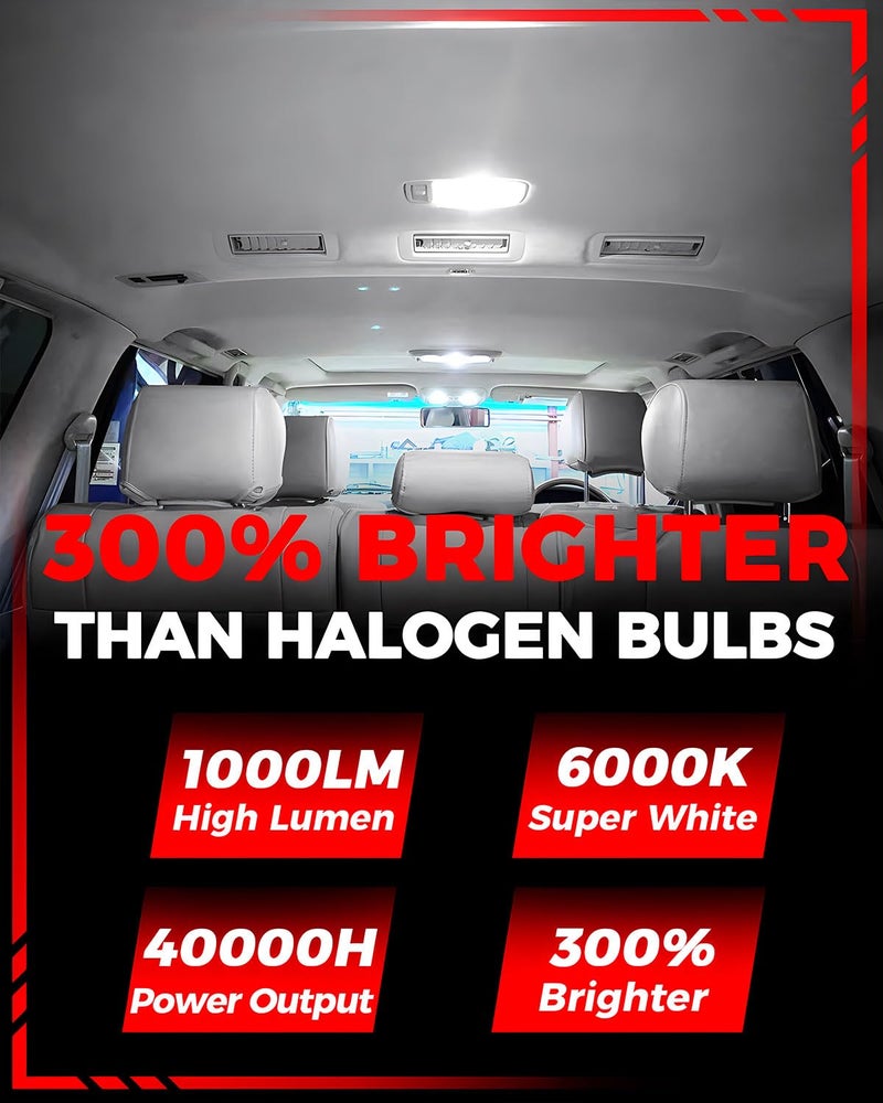 WLTATBUA LED Interior Light Kit Package Replacement for Dodge Durango 2011 to 2014 2015 2016 2017 2018 2019 2020 2021 2022, Super Bright 6000K White License Plate Bulbs + Install Tool - Image 2