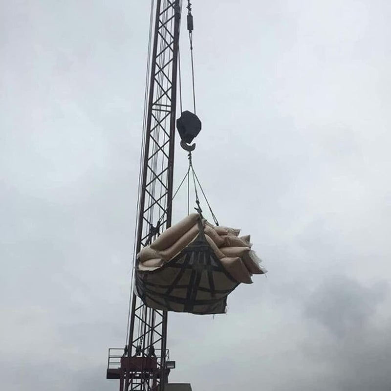 Cargo Lifting Net - Polyester Flat Lifting Cargo Net, Flat Nylon Hoisting Net, Square Mesh Tear Resistance Safety Net Straps, Hanging Netting for Towing Hoisting, Bearing Capacity 0.3-3.5T ( - Image 4