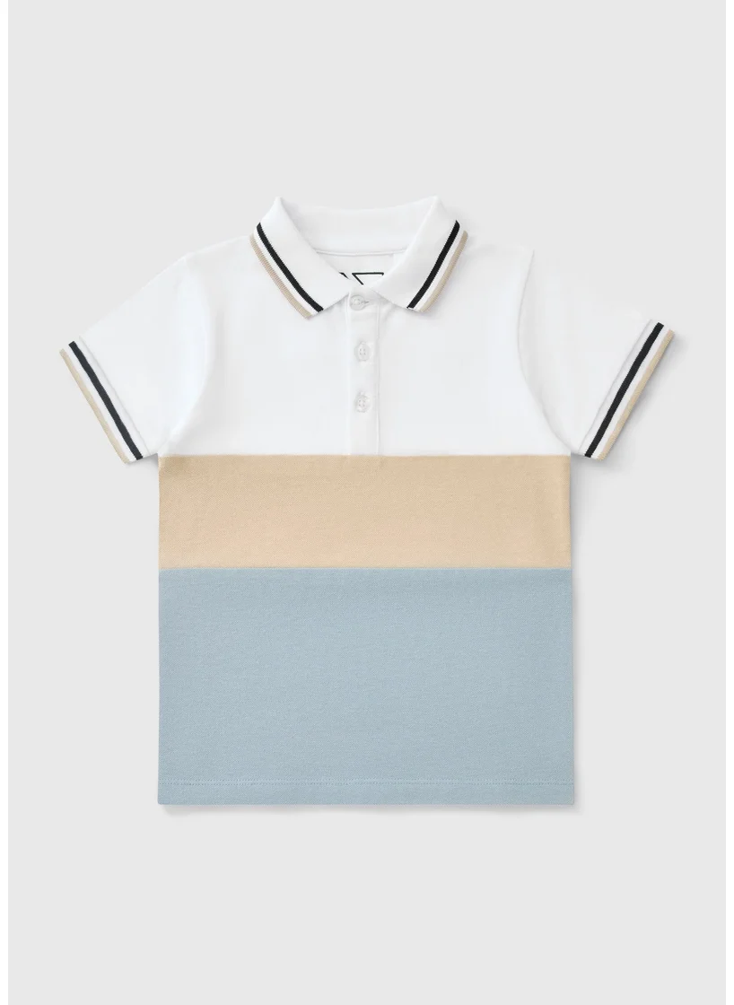 Matalan Boys Multicolour Cut & Sew Polo Shirt