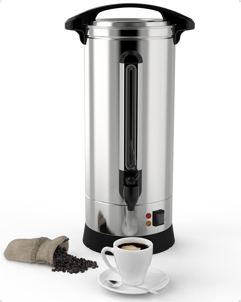 RIEDHOFF RIEDHOFF 120 Cup Commercial Coffee Maker Quick Brewing Food Grade Stainless Steel Large Coffee Urn Perfect For Church Meeting Rooms Lounges and Other Large Gatherings18 L 