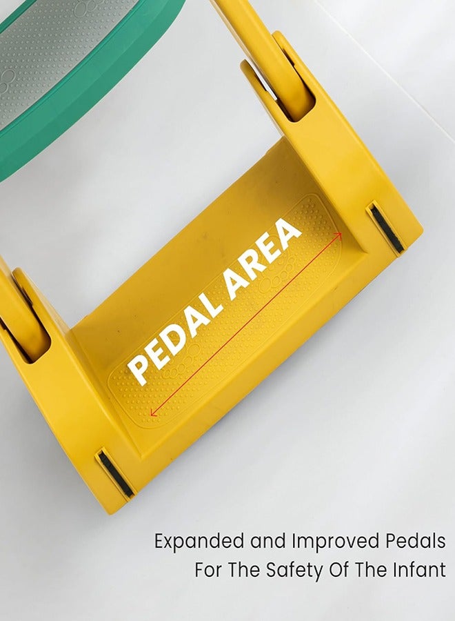 0 تي أوه وان تيك نونية الأطفال، 3 في 1 سلم الأطفال، نونية التدريب مع الحماية من الرش والوسادة، نونية الأولاد والبنات (أخضر) - Image 5