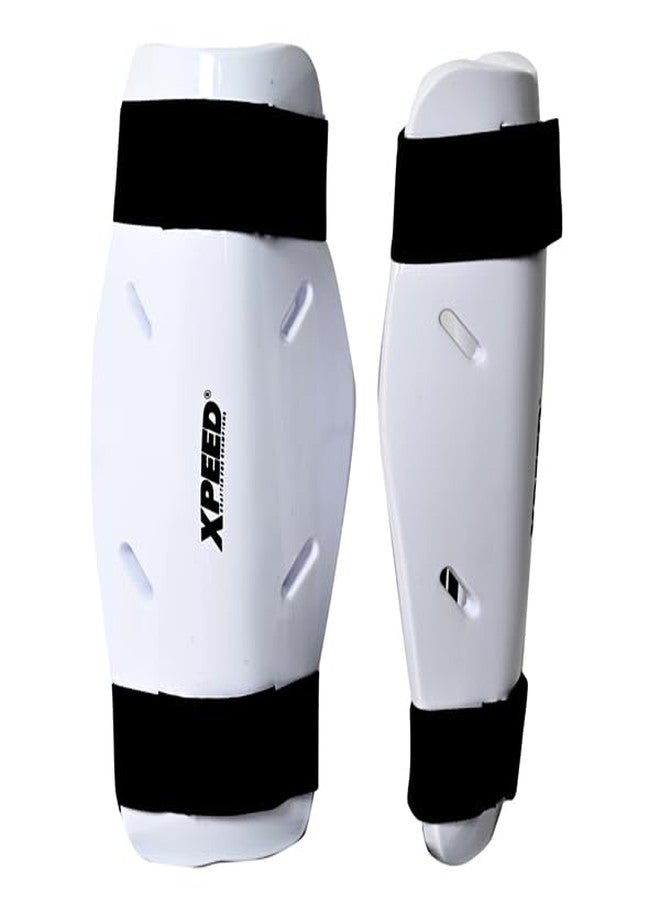 Xpeed Martial arts Forming Legguard || Secure and Comfortable Fit || shin guards for MMA || Kickboxing || Muay thai || sports (Pair of 1) (S, Red) - Image 5