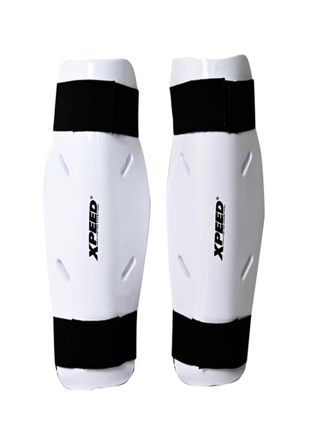 Xpeed Martial arts Forming Legguard || Secure and Comfortable Fit || shin guards for MMA || Kickboxing || Muay thai || sports (Pair of 1) (S, Red) - Image 4