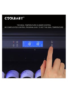 COOLBABY Constant Temperature Air cooled Wine Cabinet Red Wine Tea Leaf Integrated Cabinet Double Wine Cabinet with Lock Drinks Fruit Refrigerated Preservation - pzsku/Z4CBCBA117BA9F27B4DAAZ/45/_/1675472939/2b9f5bad-c2ab-45bd-834f-7b1127e54f88