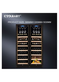 COOLBABY Constant Temperature Air cooled Wine Cabinet Red Wine Tea Leaf Integrated Cabinet Double Wine Cabinet with Lock Drinks Fruit Refrigerated Preservation - pzsku/Z4CBCBA117BA9F27B4DAAZ/45/_/1675472940/11e3b008-a618-44f7-bcdb-72e6173e6af6