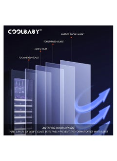 COOLBABY Constant Temperature Air cooled Wine Cabinet Red Wine Tea Leaf Integrated Cabinet Double Wine Cabinet with Lock Drinks Fruit Refrigerated Preservation - pzsku/Z4CBCBA117BA9F27B4DAAZ/45/_/1675472940/5fd63aae-0fd9-4678-b678-7935f50d71f2