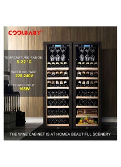 COOLBABY Constant Temperature Air cooled Wine Cabinet Red Wine Tea Leaf Integrated Cabinet Double Wine Cabinet with Lock Drinks Fruit Refrigerated Preservation - pzsku/Z4CBCBA117BA9F27B4DAAZ/45/_/1675472940/71860859-a113-4571-b2ae-a5d391cbe705