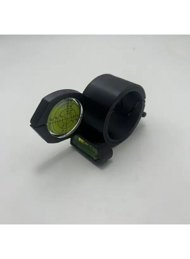 Black Heavy Duty Manual Carpentry Tool Level Angle Protractor with Vial Ergonomic Handle - Image 1