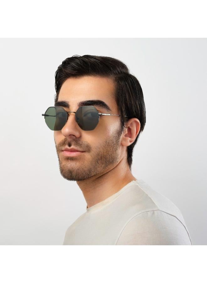 30 سندايز نظارات شمسية أزورو هندسية نصف إطار - Image 4