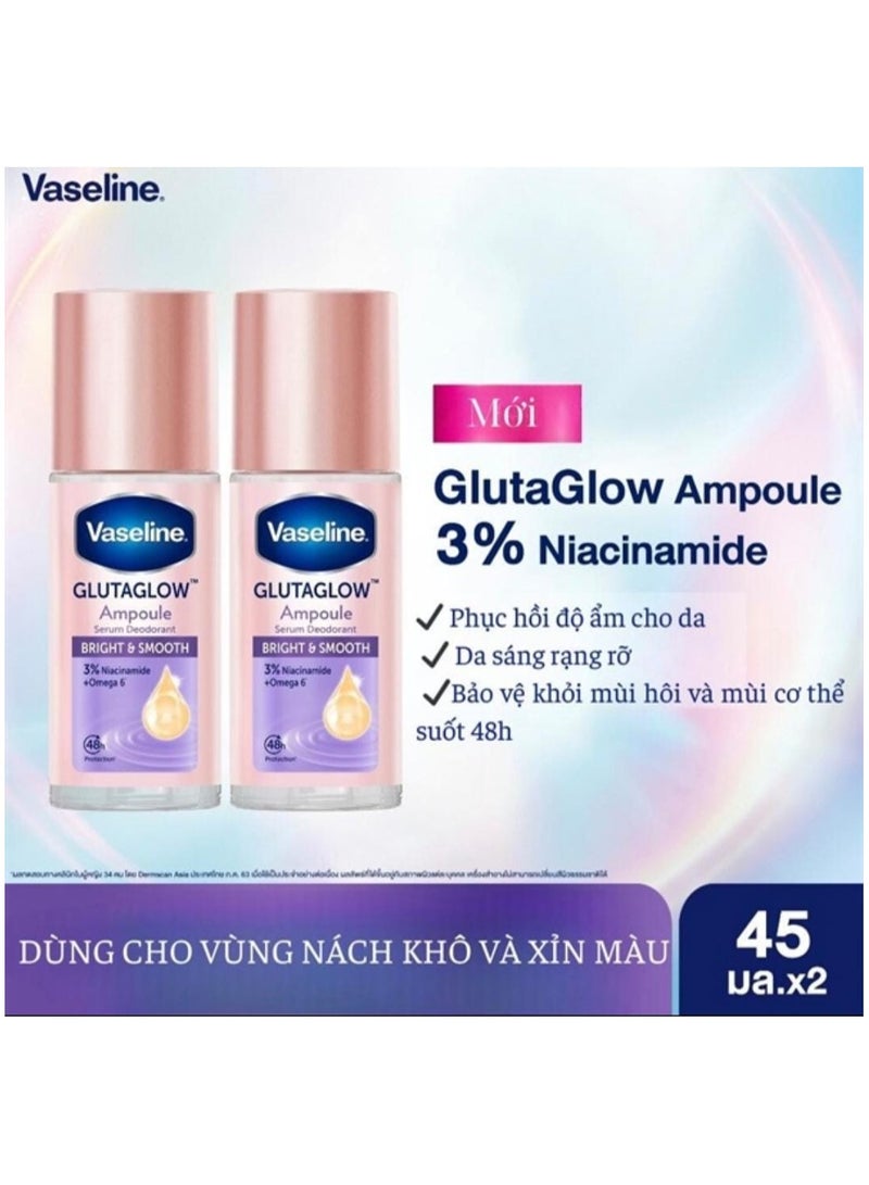 Vaseline GlutaGlow Bright & Smooth Deodorant Ampoule Serum 2pcs - Image 3