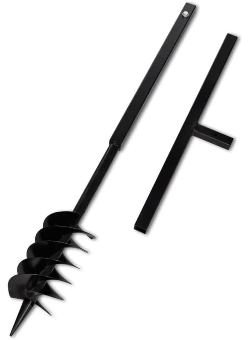 GGOOT Hardware,Tools,Drills,Augers,Ground Drill with Handle 120 mm with Extension Tube 9 m Steel - Image 3