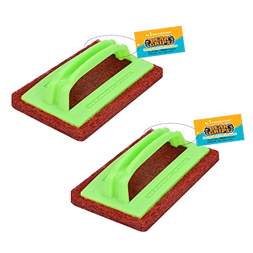BEAR GRIPS Heavy Duty Scrub pad Tile Brush - Pack of 2 - Image 1