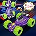 ZYSUN Toddler Monster Truck ToysDinosaur Toys for Ages 34 Friction Spin Stunt Race Cars2 PCS Push and Go Baby Toy CarsOff Road 360 Rotating TrucksChristmas Birthday Gifts for Kids Yellow and Purple - Image 4