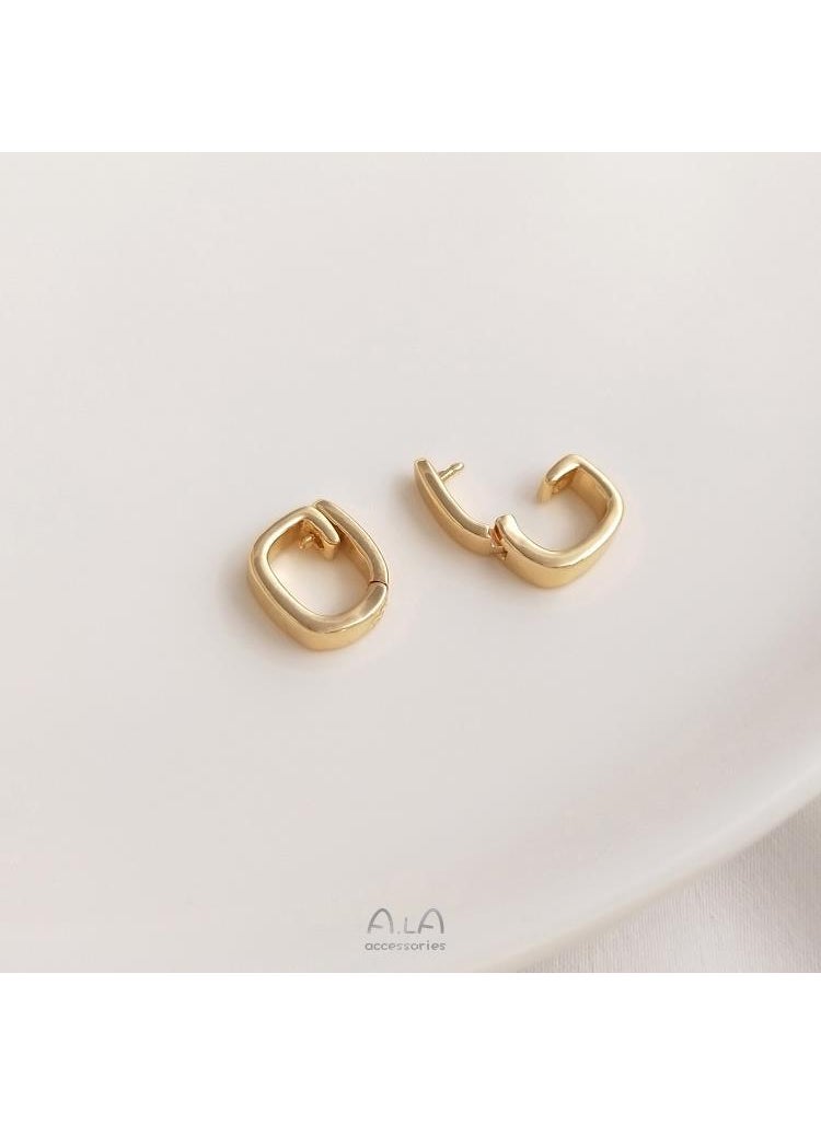 Generic - 14K Gold-Plated Clasp DIY Pearl Pendant Jewelry Accessory C universal deduction 1 - Image 1