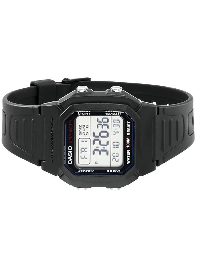 كاسيو ساعة كاسيو النسائية W-800H-1A - Image 3