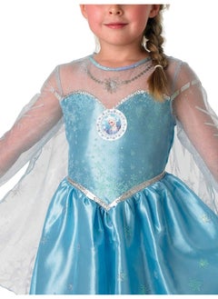 Disney Dis Frozen Elsa Deluxe Dress Lrg  - Image 3