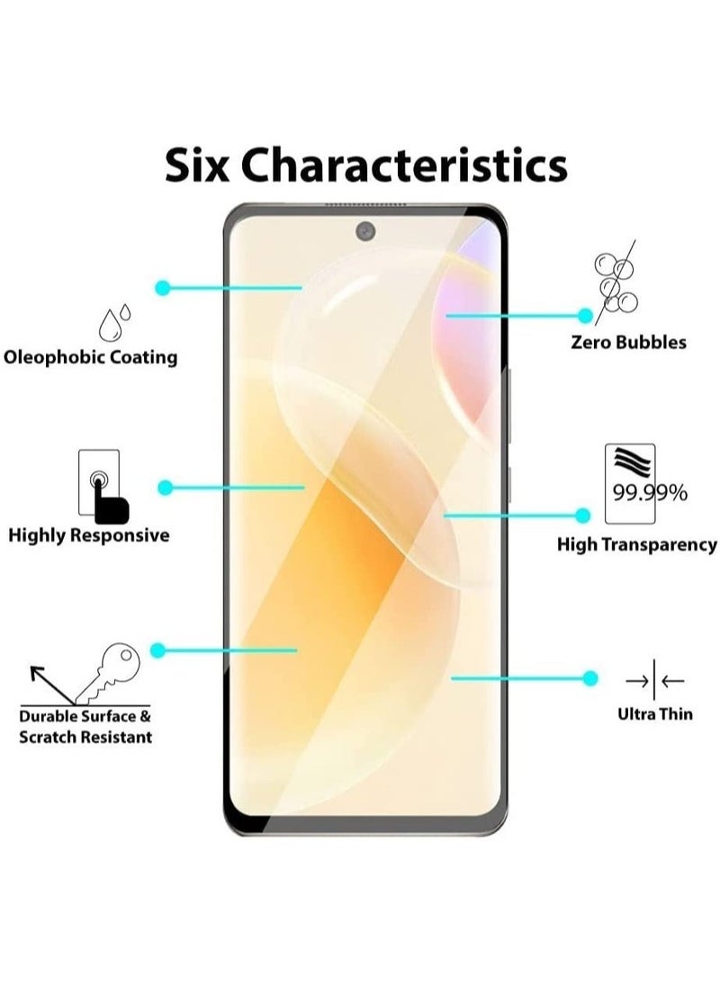 vesus Huawei Honor 50 / Nova 9/Huawei Nova 8 5G/Huawei Nova 8 4G Tempered Glass, 3D Curved Full Glue, (Full Screen Coverage), Touch Sensitive, Anti Scratch - Image 2
