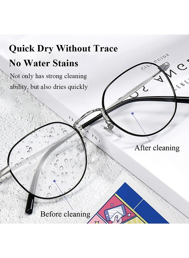 WILLIAM WEIR Lens Cleaning  Wipes , Glasses Wipes 100 pcs, Extra Thick, Pre-moistened And Quick-drying, Individually Wrapped, Suitable For All Types Of Glasses And Electronic Screens - Image 2