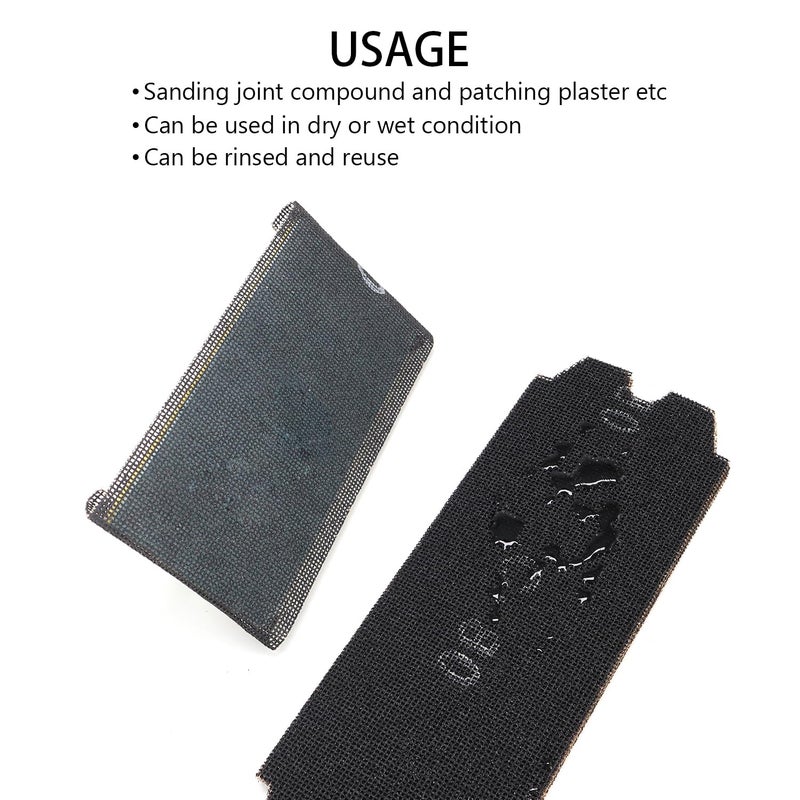 SCOTTCHEN شبكة ورق صنفرة الجبس 4-3/16" × 11-1/4" حبيبات #80-12 قطعة - Image 4
