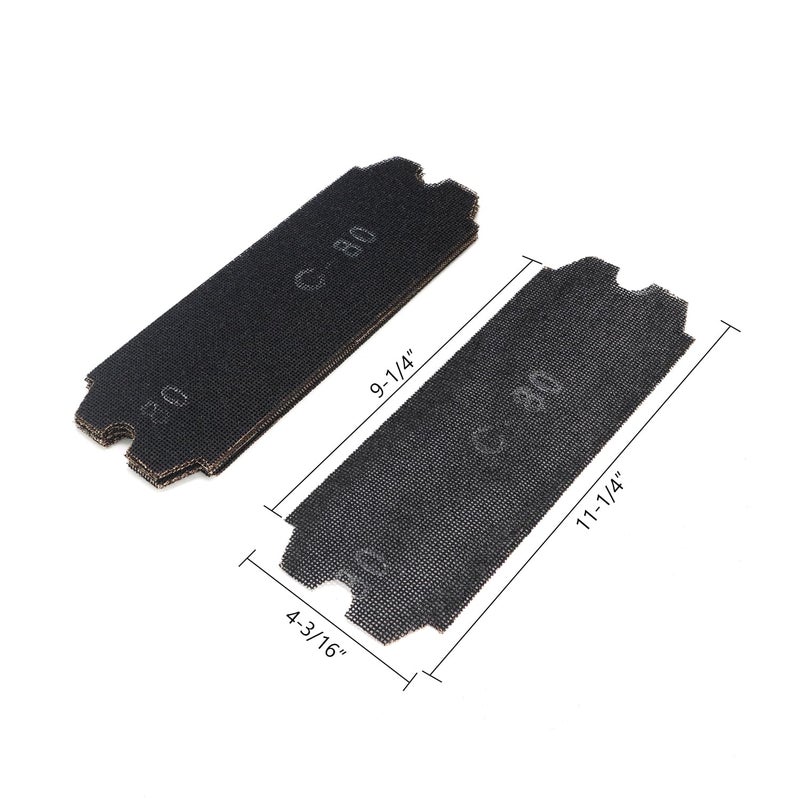 SCOTTCHEN شبكة ورق صنفرة الجبس 4-3/16" × 11-1/4" حبيبات #80-12 قطعة - Image 2