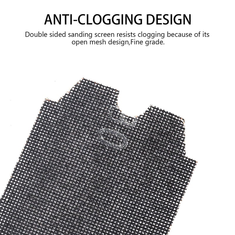 SCOTTCHEN شبكة ورق صنفرة الجبس 4-3/16" × 11-1/4" حبيبات #80-12 قطعة - Image 3