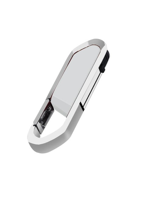 USB Flash Drive, Portable Metal Thumb Drive with Keychain, USB 2.0 Flash Drive Memory Stick, Convenient and Fast Pen Thumb U Disk for External Data Storage, (1pc 1GB Silver)