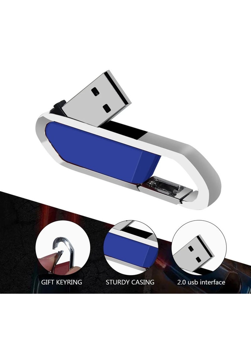 AROAQ USB Flash Drive, Portable Metal Thumb Drive with Keychain, USB 2.0 Flash Drive Memory Stick, Convenient and Fast Pen Thumb U Disk for External Data Storage, (1pc 1GB Silver)  - Image 4