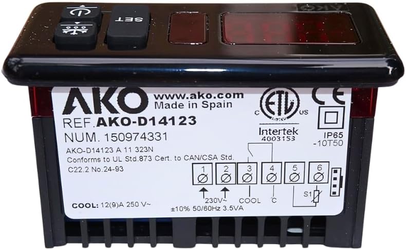 AKO D14123 Digital Thermostat Control Panel Single Sensor - Image 1