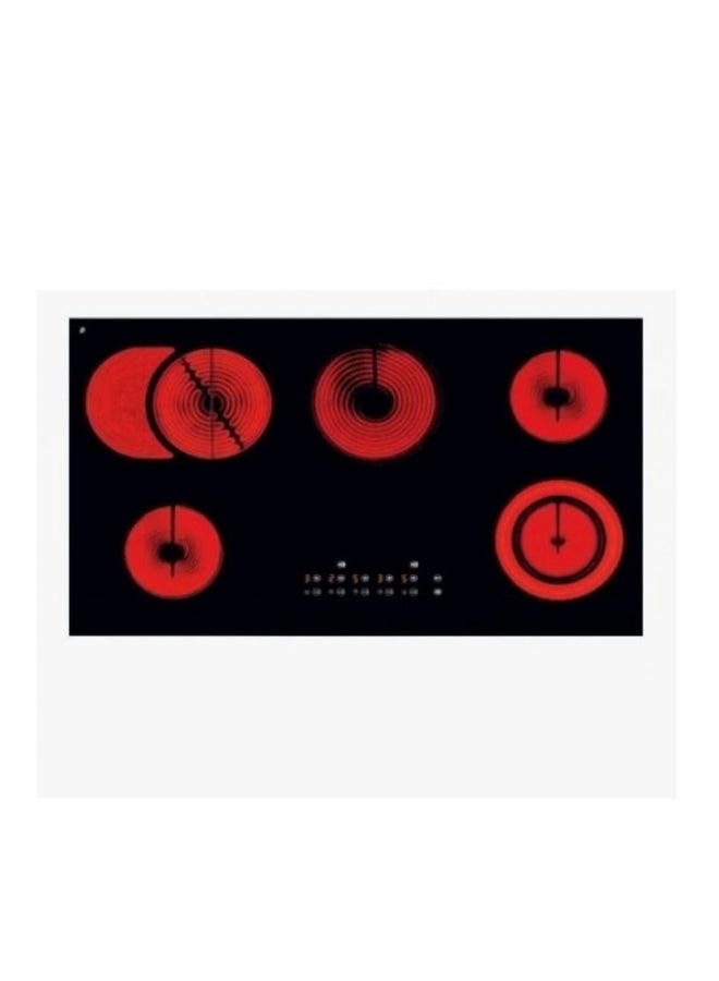 Kitchen Line Built-in Electric Hob, 90 cm, 5 Burners, VTN05N - Black - Image 2