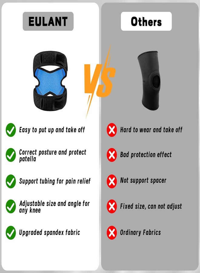 EULANT Patellar Tendon Support Strap Knee Brace Patella Stabilizer for Knee Pain Relief, Dual Patella Knee Straps for Running, Arthritis, Jumper, Tennis Injury Recovery - Image 3