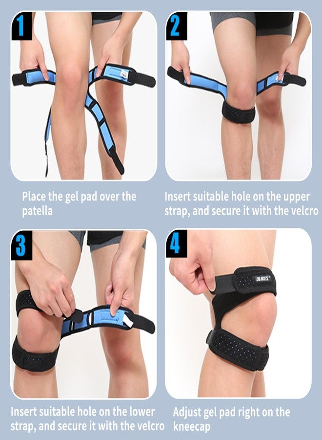 EULANT Patellar Tendon Support Strap Knee Brace Patella Stabilizer for Knee Pain Relief, Dual Patella Knee Straps for Running, Arthritis, Jumper, Tennis Injury Recovery - Image 4
