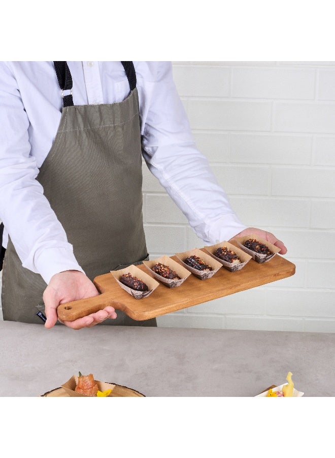 Restaurantware قوارب الطعام بيولوجية تك 2 أونصة، 400 صينية طعام ورقية قابلة للتصرف - ثقيلة، مقاومة للدهون، قوارب طعام ورقية بطباعة الصحف، للوجبات الخفيفة، المقبلات، أو الحلويات، للاستخدام في الحفلات أو المعارض - Image 5