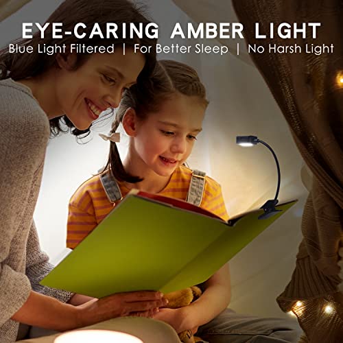 KunHe Rechargeable Book Lights for Reading at Night Small Book Light Bulk Clip on Reading Lights Lightweight Booklight as Christmas Stocking Stuffers for Kids Book Lovers 16 Pack - Image 3