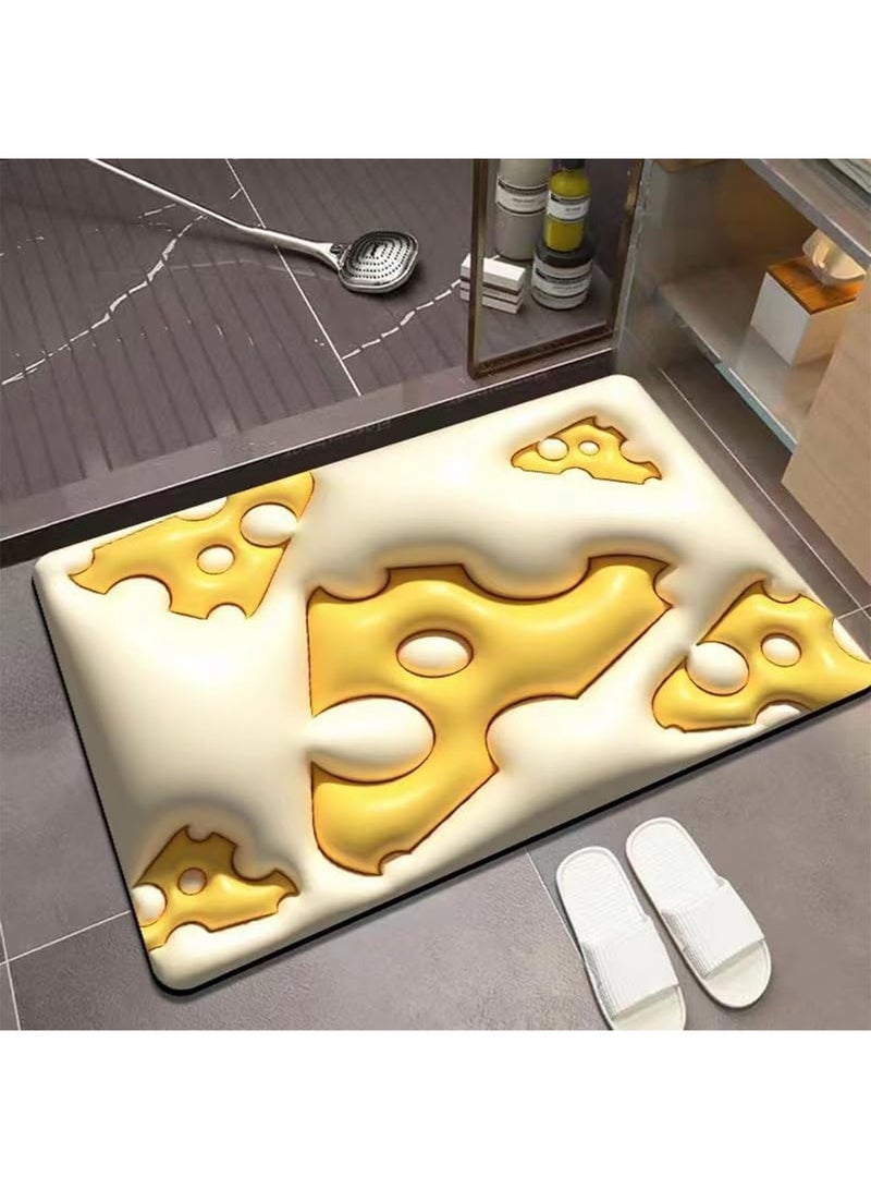 LIMOS Bathroom Rug Mat 3D Visual Non Slip Absorbent Bath Mat Easy to Clean Quick Drying Bathroom Kitchen or Doorway - Image 1