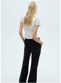 MANGO Crop Crew Neck T-Shirt  - Image 2