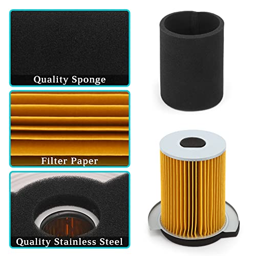 10L0L Tune Up Kit for Yamaha G1 G14 Gas Golf Cart, Replace J10-14417-00 JF7-14450-01, Air Filter Pre-Filter with Spark Plug Fuel Filter - Image 4