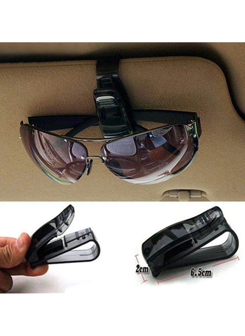 Generic Car Sun Visor sunglasses And Eyeglasses Case And Holder with Clip For All Car Model - 1Piece  - Image 2