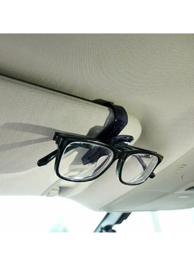 Generic Car Sun Visor sunglasses And Eyeglasses Case And Holder with Clip For All Car Model - 1Piece  - Image 1