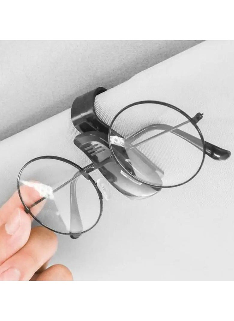 Generic Car Sun Visor sunglasses And Eyeglasses Case And Holder with Clip For All Car Model - 1Piece  - Image 3