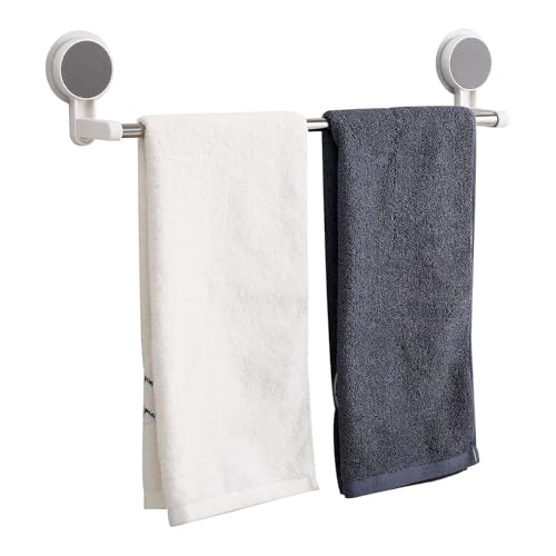ELMVIA Stainless Steel Wall Mounted Self Adhesive Magic Sticker Towel Napkin Holder Bar for Bathroom and Kitchen Towel Rod Hangers for Clothes Hanger for Wall/Towel Stand (Towel Bars) - Image 1